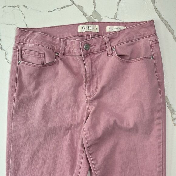 Jennifer Simpson | Women’s Forever Rolled Skinny Pink Denim Jeans 29 - Picture 3 of 12